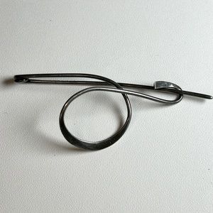 Vintage signed sterling silver 925 modernist abstract brooch pin